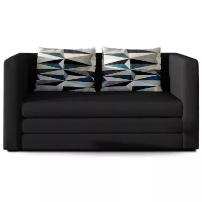 Kleines Schlafsofa CAELIS - schwarz