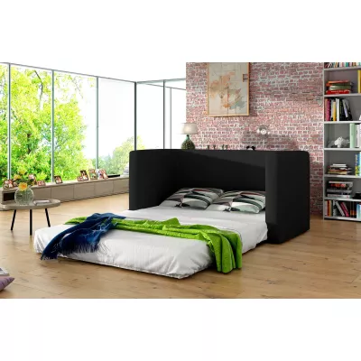 Kleines Schlafsofa CAELIS - schwarz