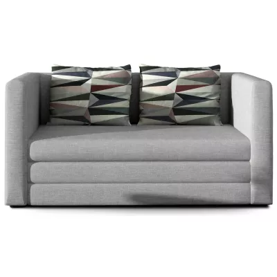 Kleines Schlafsofa CAELIS – hellgrau