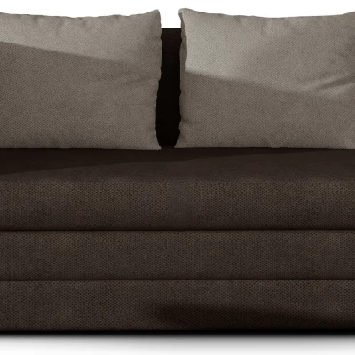 Kleines Schlafsofa CAELIS – braun/beige