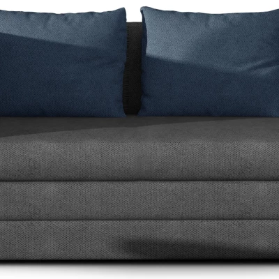 Kleines Schlafsofa CAELIS – dunkelgrau/blau