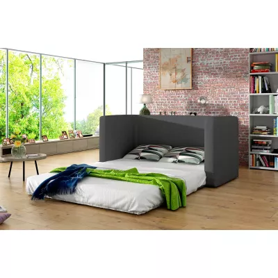 Kleines Schlafsofa CAELIS – dunkelgrau/grau