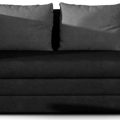 Kleines Schlafsofa CAELIS – schwarz/dunkelgrau