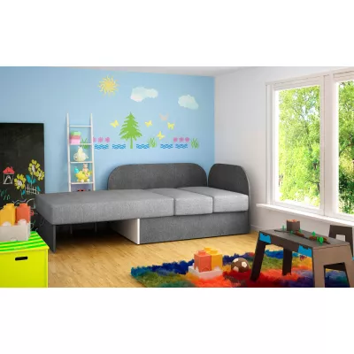 Kinderschlafsofa MIKAE - rot/schwarz