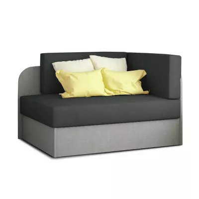Kinderschlafsofa MIKAE - dunkelgrau / grau