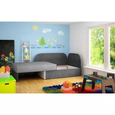 Kinderschlafsofa MIKAE - dunkelgrau / grau