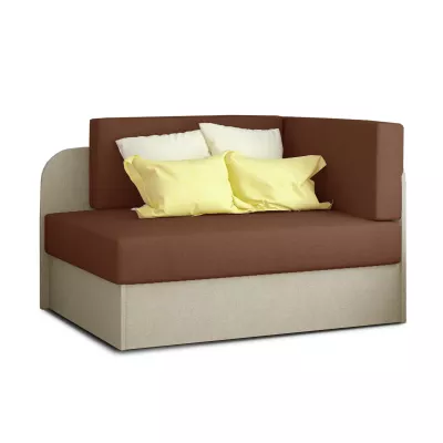 Kinderschlafsofa MIKAE - braun/beige
