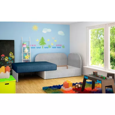 Kinderschlafsofa MIKAE - blau / hellgrau