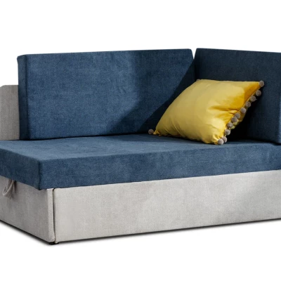 Kinderschlafsofa MIKAE - blau / hellgrau
