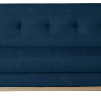 Dreisitzer-Sofa mit Stauraum ZIVENA - blau / Buche