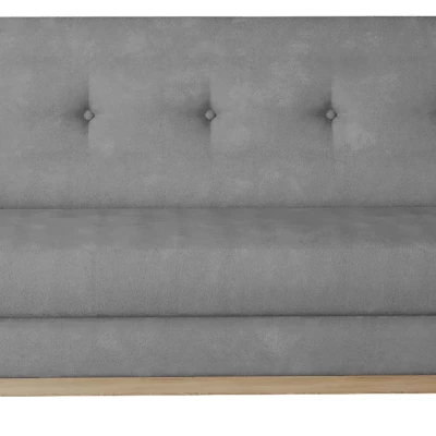 Dreisitzer-Sofa mit Stauraum ZIVENA - grau/buche