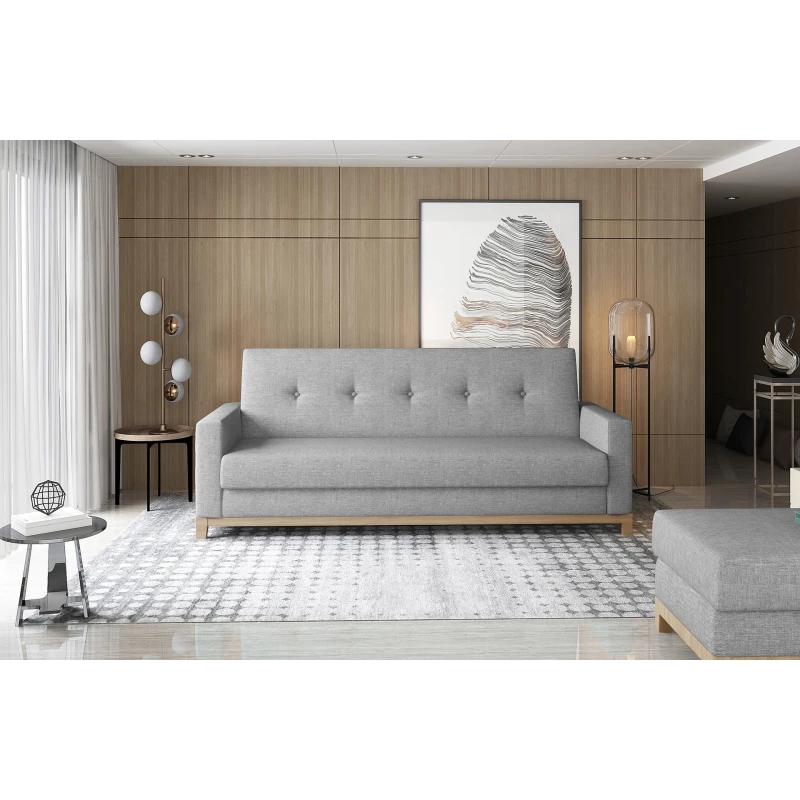 Dreisitzer-Sofa mit Stauraum ZIVENA - Esche/Buche