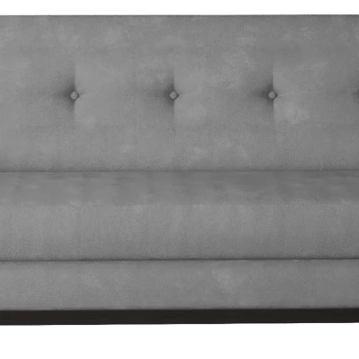 Dreisitzer-Sofa mit Stauraum ZIVENA – Grau/Walnuss
