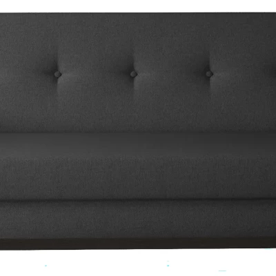 Dreisitzer-Sofa mit Stauraum ZIVENA – Schwarz/Walnuss