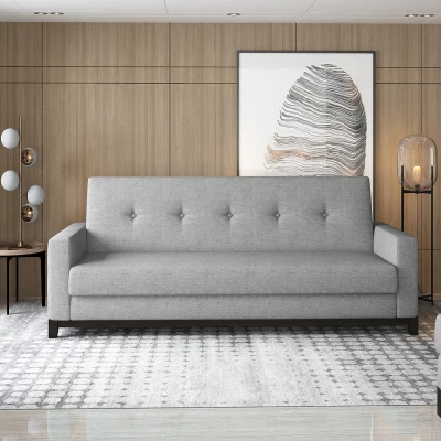Dreisitzer-Sofa mit Stauraum ZIVENA – Esche/Walnuss