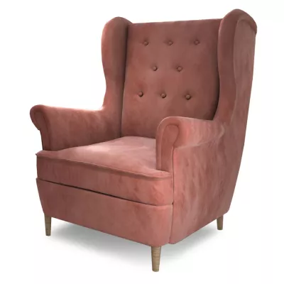 BRYN Ohrensessel – rosa