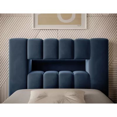 Einzelbett mit Polsterung 90x200 VEMIO 1 - blau
