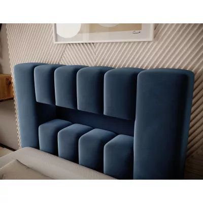Einzelbett mit Polsterung 90x200 VEMIO 1 - blau