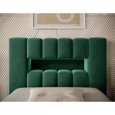 Einzelbett mit Polsterung 90x200 VEMIO 1 - grün