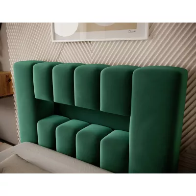 Einzelbett mit Polsterung 90x200 VEMIO 1 - grün