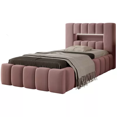 Einzelbett mit Polsterung 90x200 VEMIO 1 - rosa