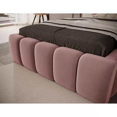 Einzelbett mit Polsterung 90x200 VEMIO 1 - rosa