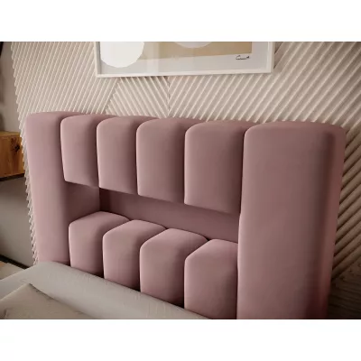 Einzelbett mit Polsterung 90x200 VEMIO 1 - rosa