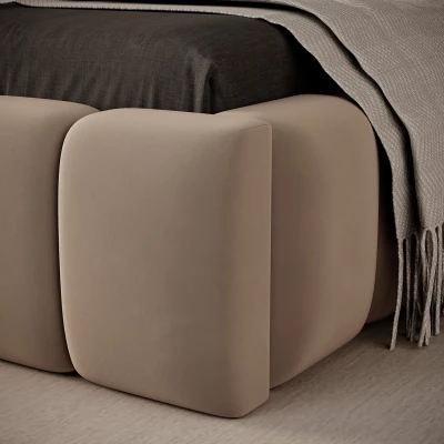 Einzelbett mit Polsterung 90x200 VEMIO 1 - beige
