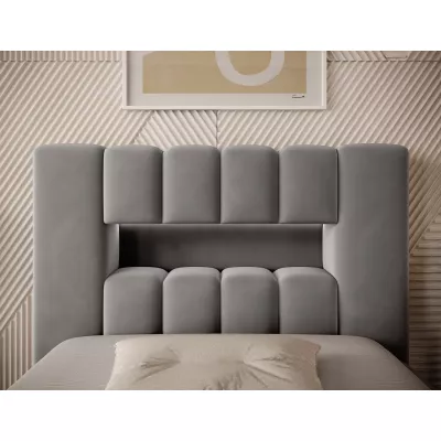Einzelbett mit Polsterung 90x200 VEMIO 1 - grau