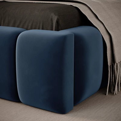Einzelbett mit Polsterung 90x200 VEMIO 2 - blau