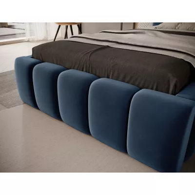 Einzelbett mit Polsterung 90x200 VEMIO 2 - blau