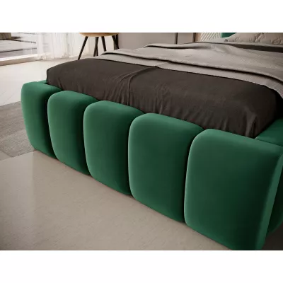 Einzelbett mit Polsterung 90x200 VEMIO 2 - grün