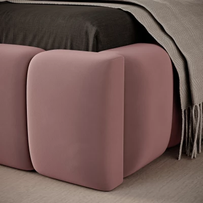 Einzelbett mit Polsterung 90x200 VEMIO 2 - rosa