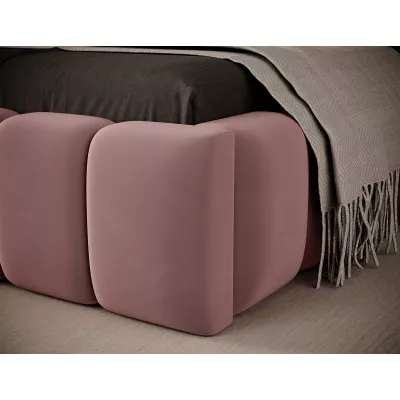 Einzelbett mit Polsterung 90x200 VEMIO 2 - rosa