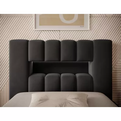 Einzelbett mit Polsterung 90x200 VEMIO 2 - braun