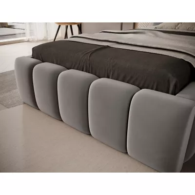 Einzelbett mit Polsterung 90x200 VEMIO 2 - grau