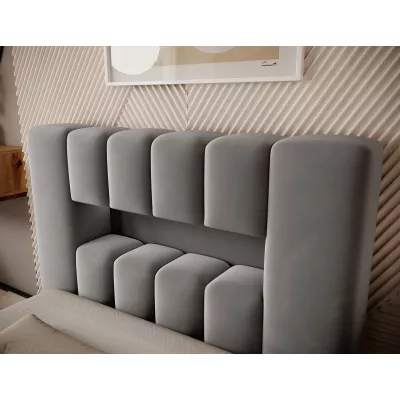 Einzelbett mit Polsterung 90x200 VEMIO 2 - grau