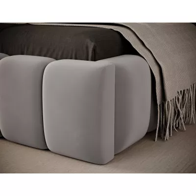 Einzelbett mit Polsterung 90x200 VEMIO 2 - hellgrau