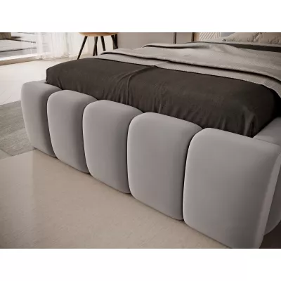 Einzelbett mit Polsterung 90x200 VEMIO 2 - hellgrau