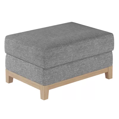 Gepolsterter Fußhocker ZIVENA – Esche/Buche