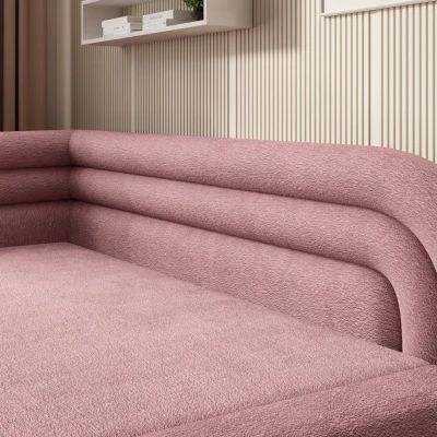 Schlafsofa 86x199 SLUROX - rosa, linke Ausführung