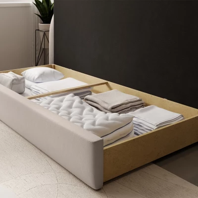 Schlafsofa 86x199 SLUROX - beige, linke Ausführung