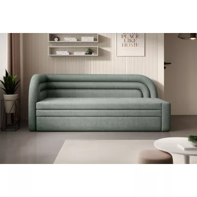 Schlafsofa 86x199 SLUROX - grün, linke Ausführung