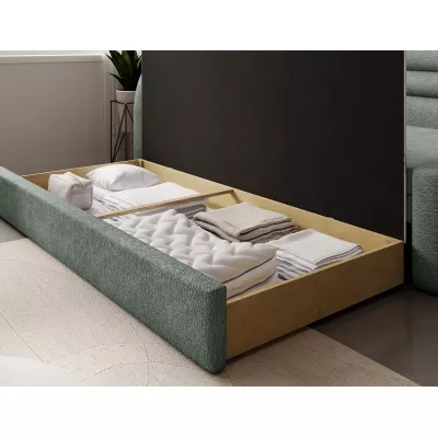 Schlafsofa 86x199 SLUROX - grün, linke Ausführung
