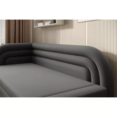 Schlafsofa 86x199 SLUROX – Dunkelgrau, linke Ausführung