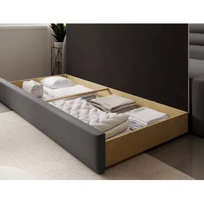 Schlafsofa 86x199 SLUROX – Dunkelgrau, linke Ausführung