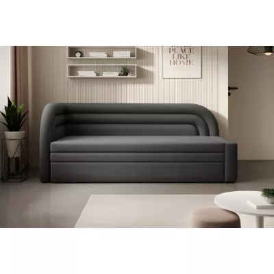Schlafsofa 86x199 SLUROX – Dunkelgrau, linke Ausführung
