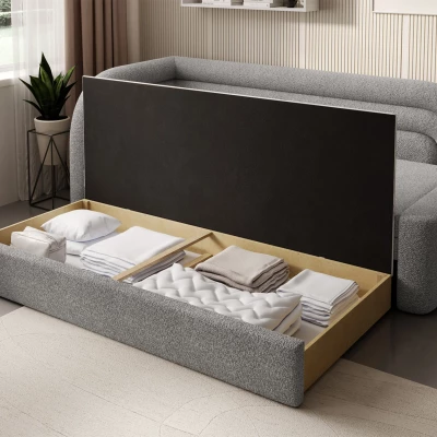 Schlafsofa 86x199 SLUROX - grau, links