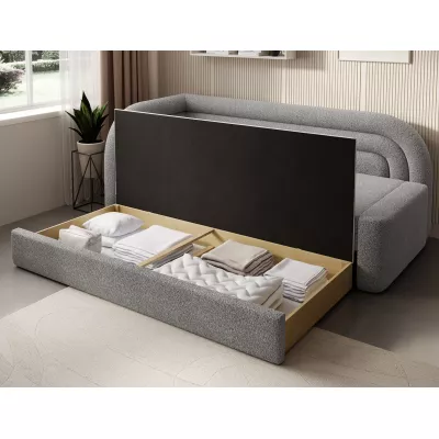 Schlafsofa 86x199 SLUROX - grau, links