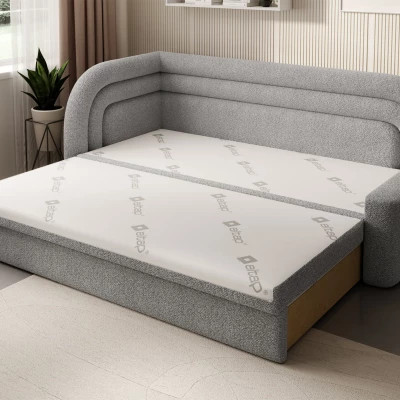 Schlafsofa 86x199 SLUROX - grau, links
